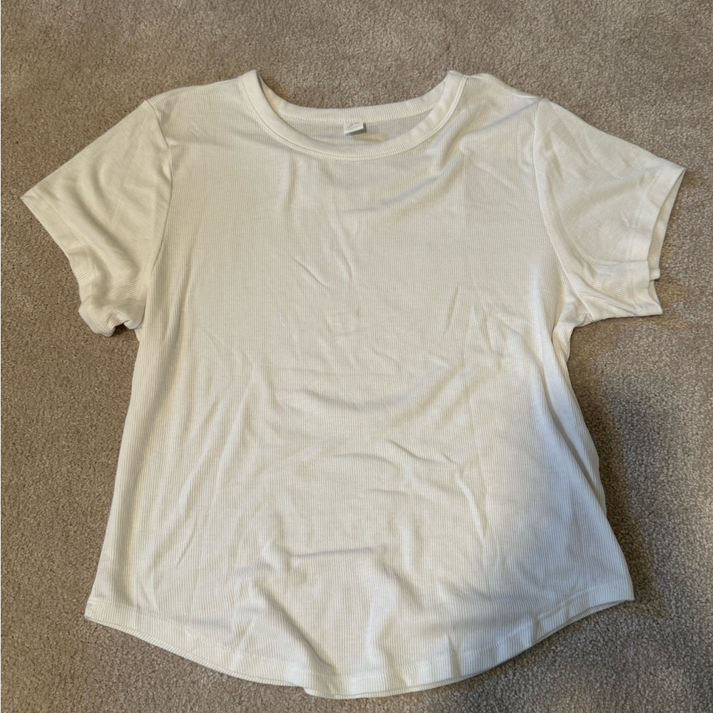 Old Navy White Short Sleeve Tee